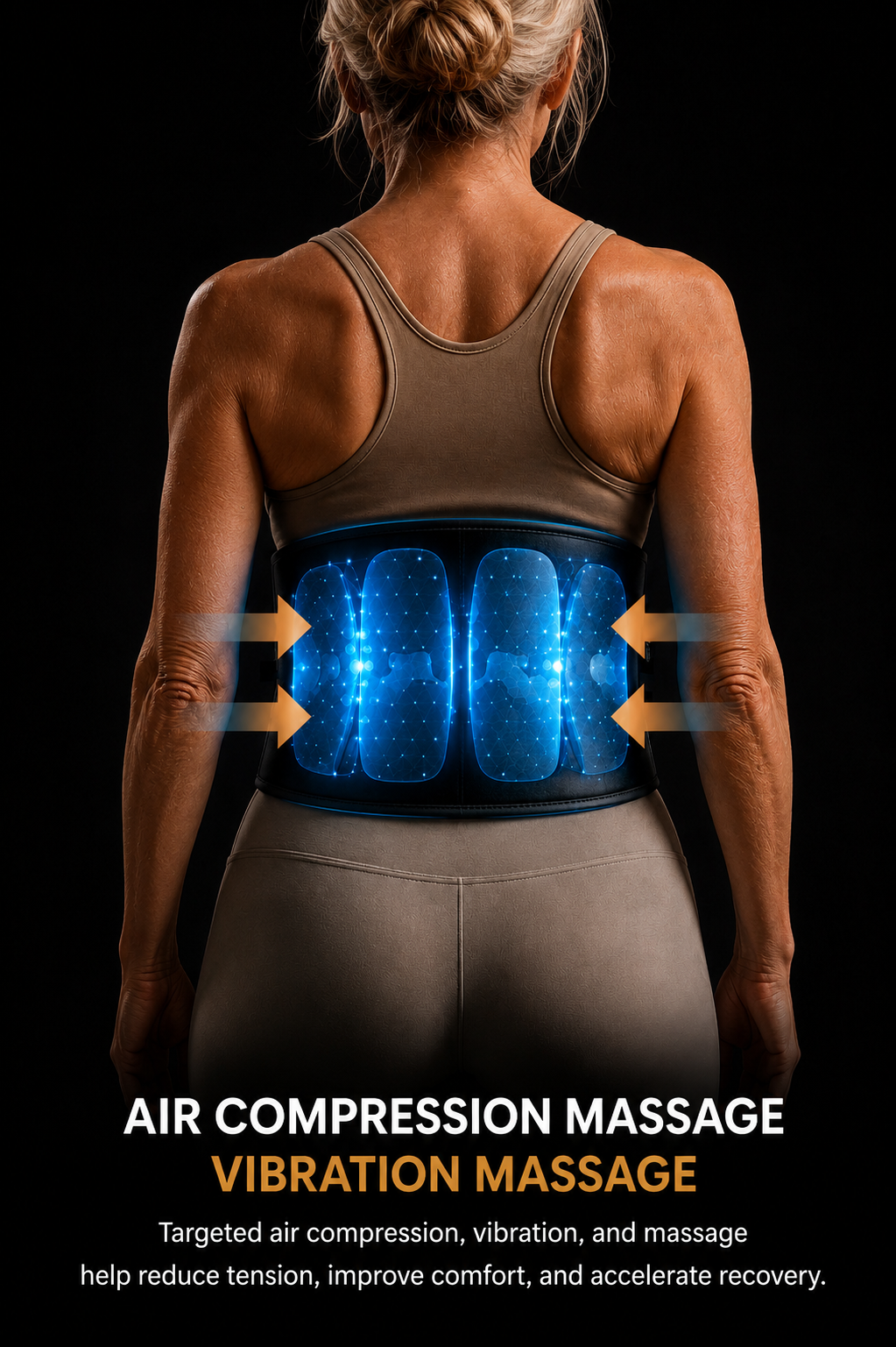 KOVA Dual — 4-in-1 Recovery Belt | Heat, Cold, Compression & Massage