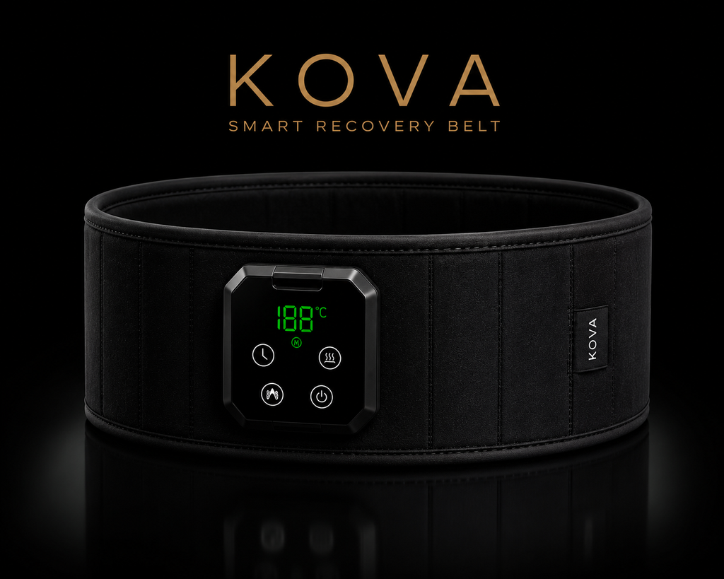 KOVA Dual — 4-in-1 Recovery Belt | Heat, Cold, Compression & Massage