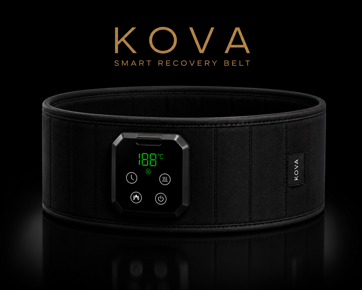 KOVA Dual — 4-in-1 Recovery Belt | Heat, Cold, Compression & Massage